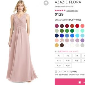 Beautiful Dusty Rose Azazie Formal Dress Size 4